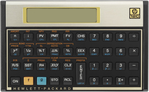 Hewlett Packard 12C Calculator